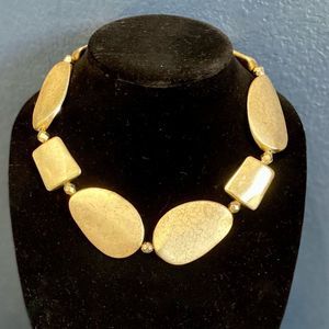 Golden clay? Statement necklace